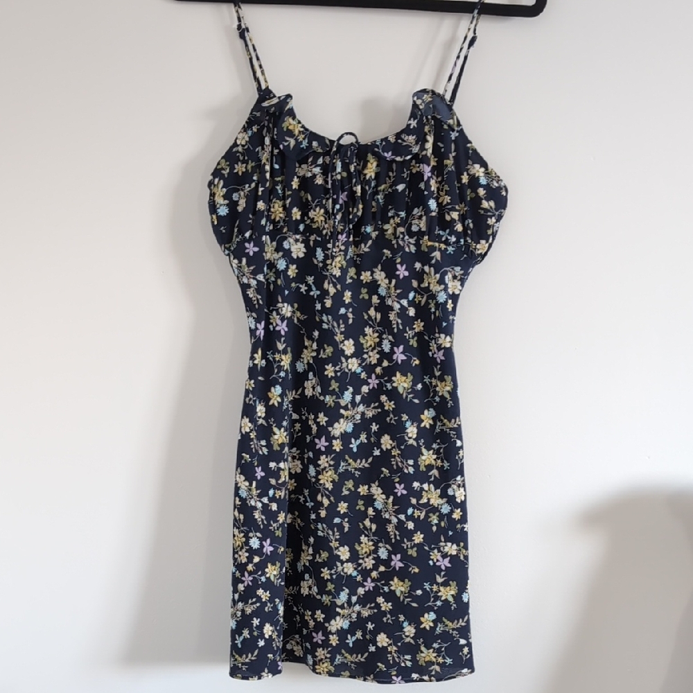 Cotton Candy Midnight Floral Mini Dress